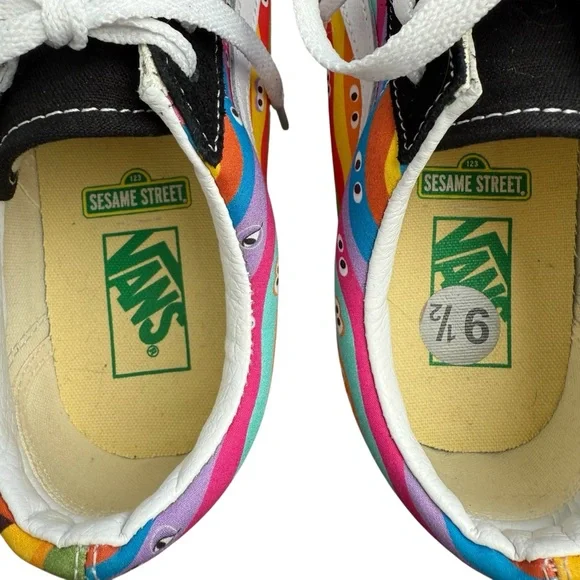 Vans X Sesame Street Old Skool Black/Multi Sneakers Shoes NEW Size M 9.5/W 11 - Picture 8 of 11